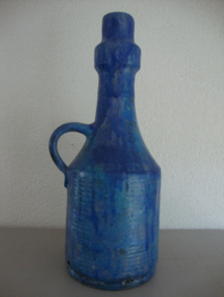 Vintage lamp - Keramiek - A. Moerings Gouda - blauw - VERKOCHT