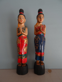 Sawadee beeldje - Thailand - hout - VERKOCHT