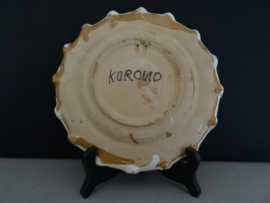 Wandbord - keramiek - bloemen