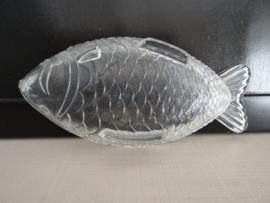 Vintage schaaltje - vis - glas - VERKOCHT