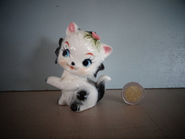 Vintage beeldje poesje - VERKOCHT
