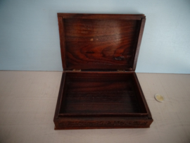 Houten kistje - vogel - VERKOCHT