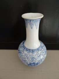Chinees vaasje - blauw/wit - VERKOCHT