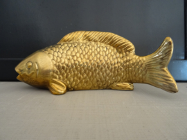 Vis - goud-/koperkleur - aardewerk - VERKOCHT