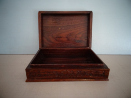 Houten kistje - vogel - VERKOCHT