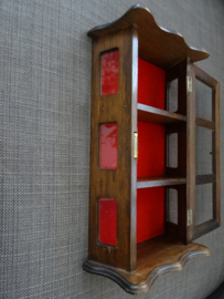 Klein vitrinekastje - hout - vintage - VERKOCHT