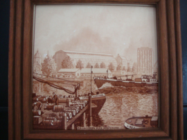 Oude wandtegel - Amsterdam - R. Smelt - VERKOCHT