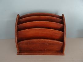 Vintage houten postbakje - VERKOCHT