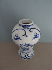 Vaas - blauw/wit