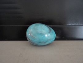 Marmeren ei - blauw - VERKOCHT