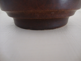 Vintage bloempot bruin - lava - VERKOCHT