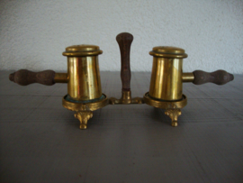 Peper- en zoutstel - koper of messing - VERKOCHT
