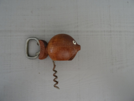 Vintage opener vis - Deens - Teakhout