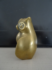 Koperen uiltje - vintage - VERKOCHT