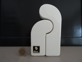 Design Peper- en zoutstel - Sicart - Italy - vintage - wit - VERKOCHT