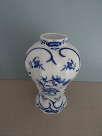 Vaas - blauw/wit