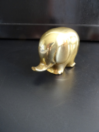 Vintage beeldje olifant - koper/messing - VERKOCHT