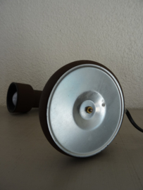Klein bureaulampje - bruin - vintage - VERKOCHT