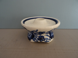 Kandelaar blauw/wit - VERKOCHT