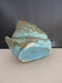 Bloempotje zwaan - Engeland - blauw/groen - VERKOCHT