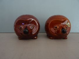 Peper- en zoutstel - egel - vintage - Made in England - VERKOCHT