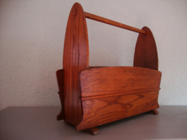 Vintage lectuurbak - hout - VERKOCHT