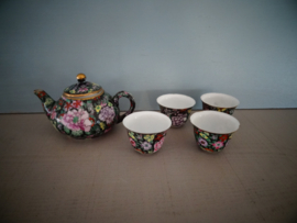 Chinees serviesje klein - theepotje met kommetjes - decoratie