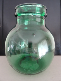 Viresa vaas - bolvaas - groen - glas - VERKOCHT