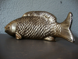 Vis - goud-/koperkleur - aardewerk - VERKOCHT