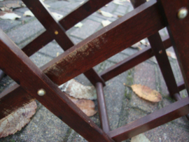 Vintage houten wijnrek - VERKOCHT