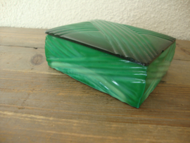 Groen stenen doosje - VERKOCHT