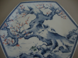 6-hoekig bord - Chinees of Japans - VERKOCHT
