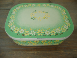 Brocante trommeltje blikje - VERKOCHT