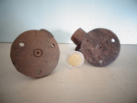 Metalen muurkandelaren - wandkandelaar - Set van 2 - VERKOCHT