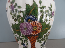 Vaas - vogel en bloemen - VERKOCHT