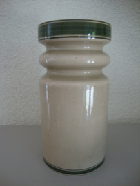 Vaas Flora Gouda Holland - groen beige - VERKOCHT