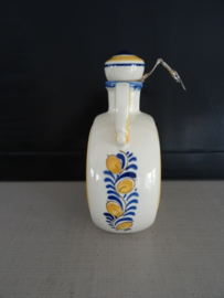Aardewerk vaasje Delfts blauw/geel- VERKOCHT