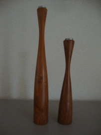 Houten kandelaren - Deens design - VERKOCHT