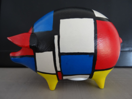 Spaarvarken - Mondriaan - spaarpot - VERKOCHT