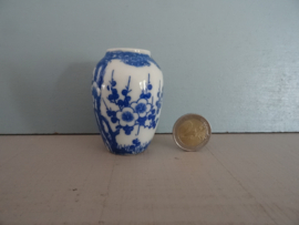Mini gemberpotje - blauw/wit -VERKOCHT