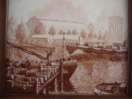 Oude wandtegel - Amsterdam - R. Smelt - VERKOCHT