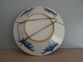 Antiek -Borden - Japans - blauw/wit - wandbord - VERKOCHT