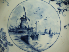 Delfts blauwe borden - molens - VERKOCHT
