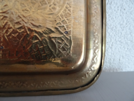 Dienblad - koper of messing - VERKOCHT