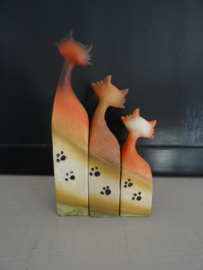 Beeldjes poes - poezen - VERKOCHT