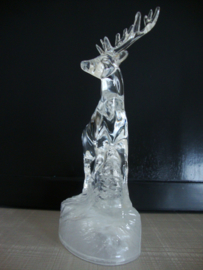 Beeld glas hert - VERKOCHT