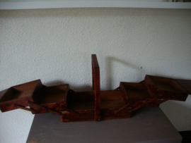 Oud houten naaikistje - VERKOCHT