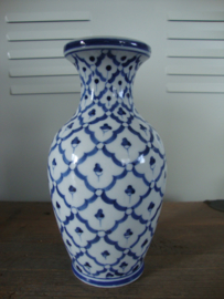 Blauw wit vaasje TS Holland design - VERKOCHT