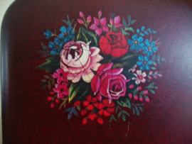 Oude trommel - bloemen - VERKOCHT