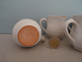 Set van 6 kopjes - keramiek - aardewerk - VERKOCHT